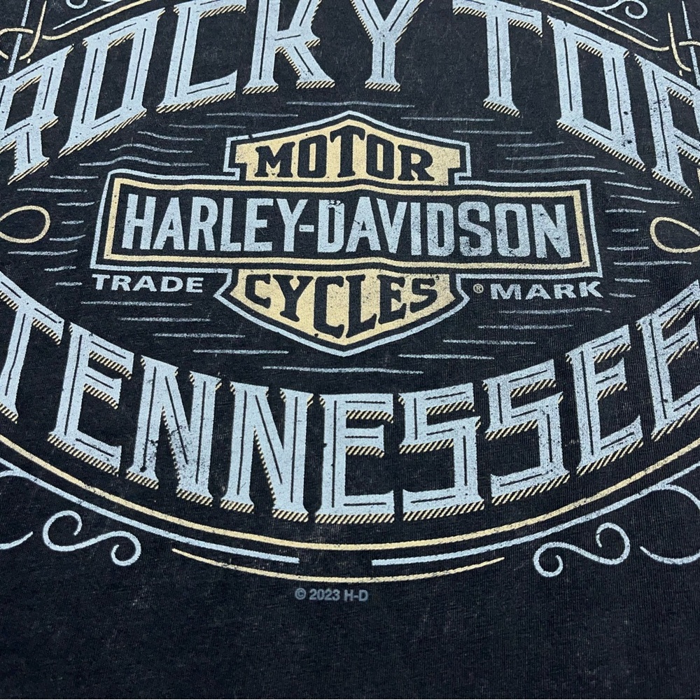 Harley Davidson Rocky Top Tank Top Mens Large Pigeon Forge Tennessee Black - Picture 14 of 16